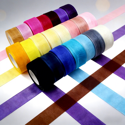 Wholesale-25mm-50Y-Width-Organza-Ribbon